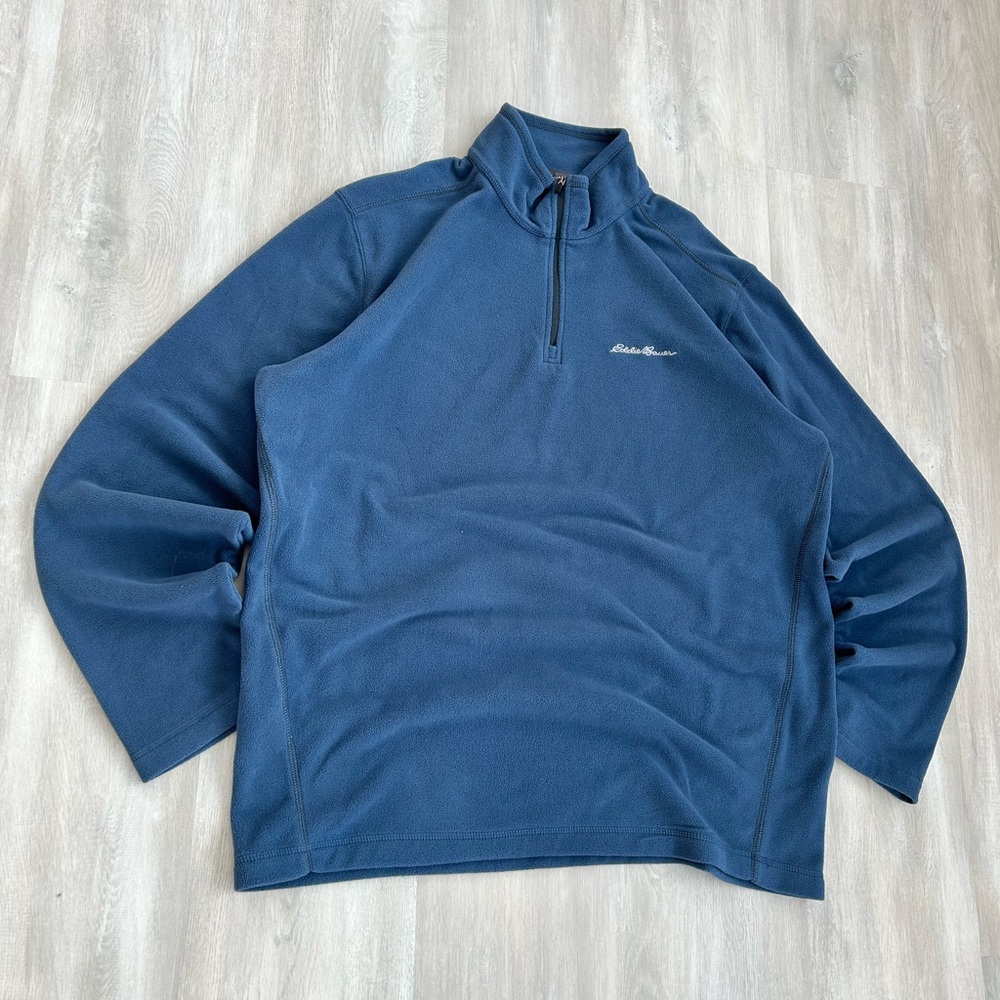 Eddie Bauer Steel Blue Fleece Pullover